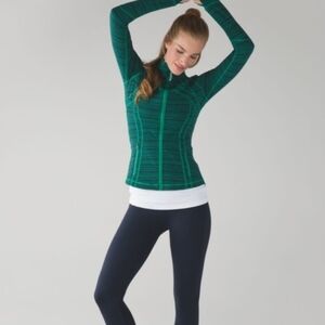 Never Worn Lululemon Green Define Jacket In Cyber Jungle Green, Size 10